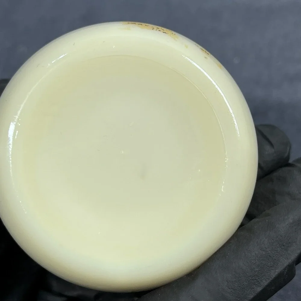 Yardley London Women Vintage Face Powder Jar Milk Glass Cream 2.75in Mid Century